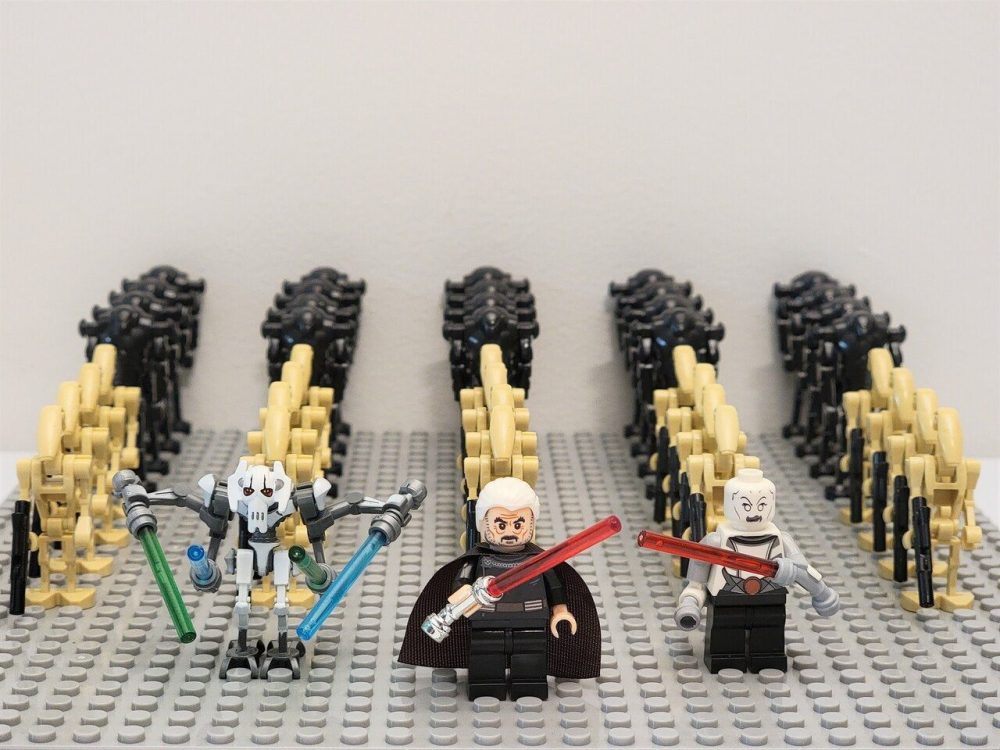 Space War Theme Battle Droid Legion With Sith Leaders Minifigure Set