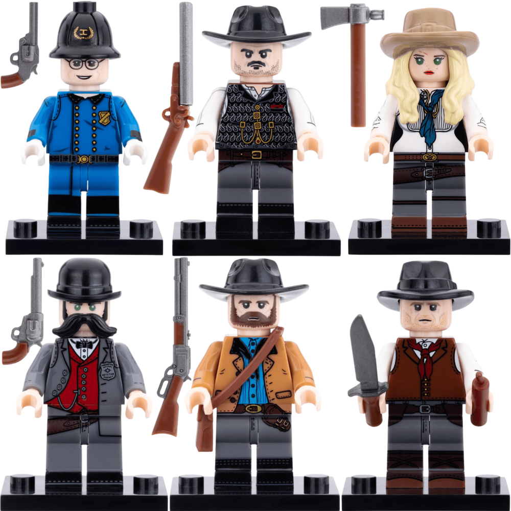 Red Dead Redemption Block Figures Set