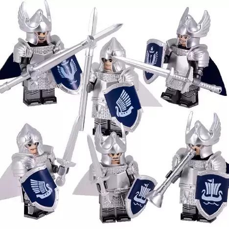 Lord the Rings Soldiers Dol Amroth Block Figures Set 6pcs