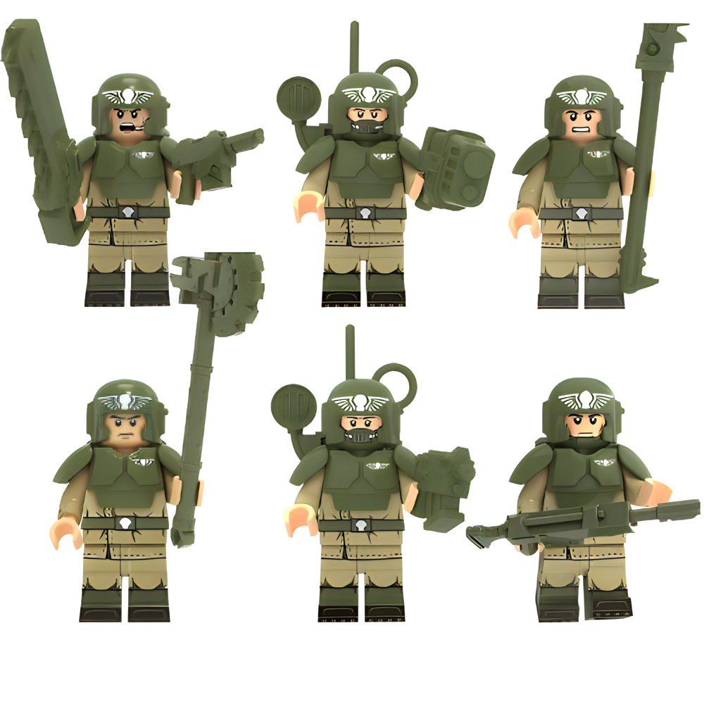 Imperial Guard Block Figures Set of 6PCS