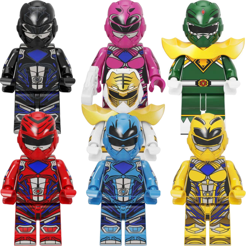 Power Rangers Block Figures Set of 7pcs