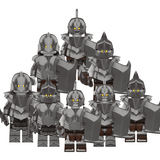 Lord the Rings Gundabad Orcs Block Figures Set 8pcs