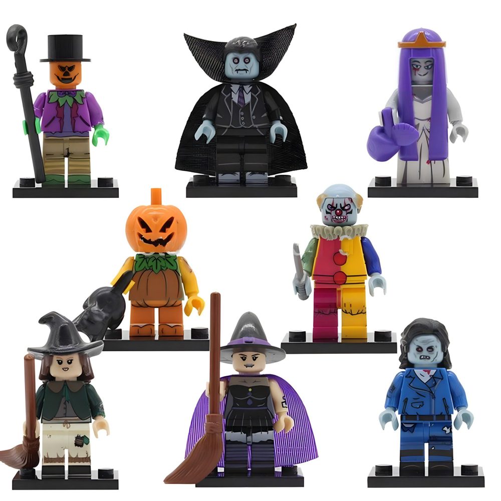 Halloween Shadows  Unique Ghouls Crossovers and Variants Block Figures Set