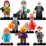 Halloween Haunts Iconic Horror & Fantasy Crossovers and Variants Block Figures Set of 8pcs