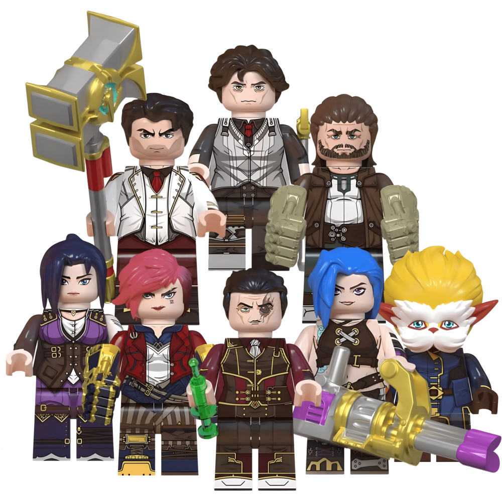 League of Legends Arcane Block Figures Set of 8pcs