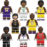 NBA Basketball Block Figures Set of 8pcs with Basketball Accessory