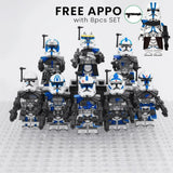 Space War Theme Captains and Heroes of the 501st Legion Block Figures Set