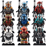 Space War Theme Paz Vizsla Mandalorian Heavy Infantry Block Figures Set of 9pcs