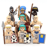 Ancient Egypt & Nubia Block Figures Set of 9pcs