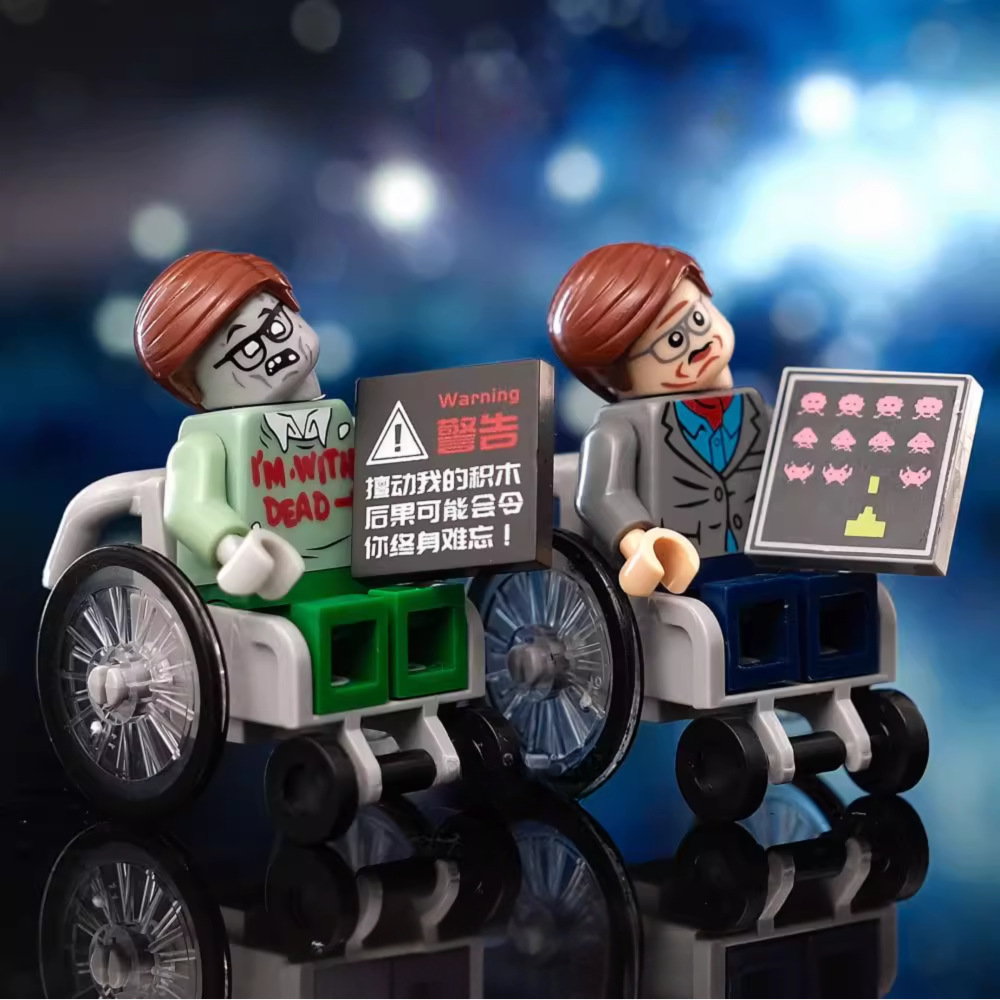 Custom Wheelchair Scientist Building Block Block Figures Set