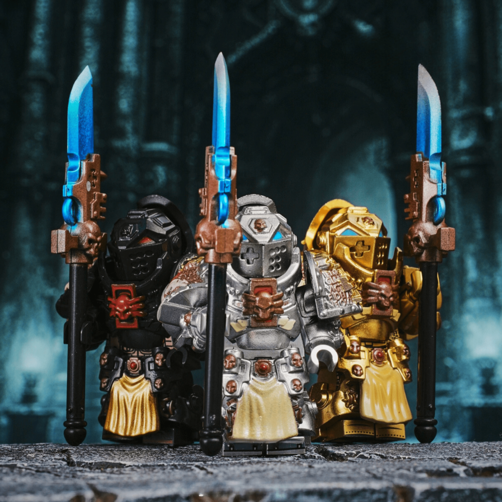 Space Marines Grey Knights Block Figures Set
