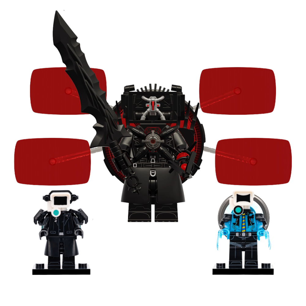 Skibidi Toilet Apocalypse Block Figures Set of 3pcs