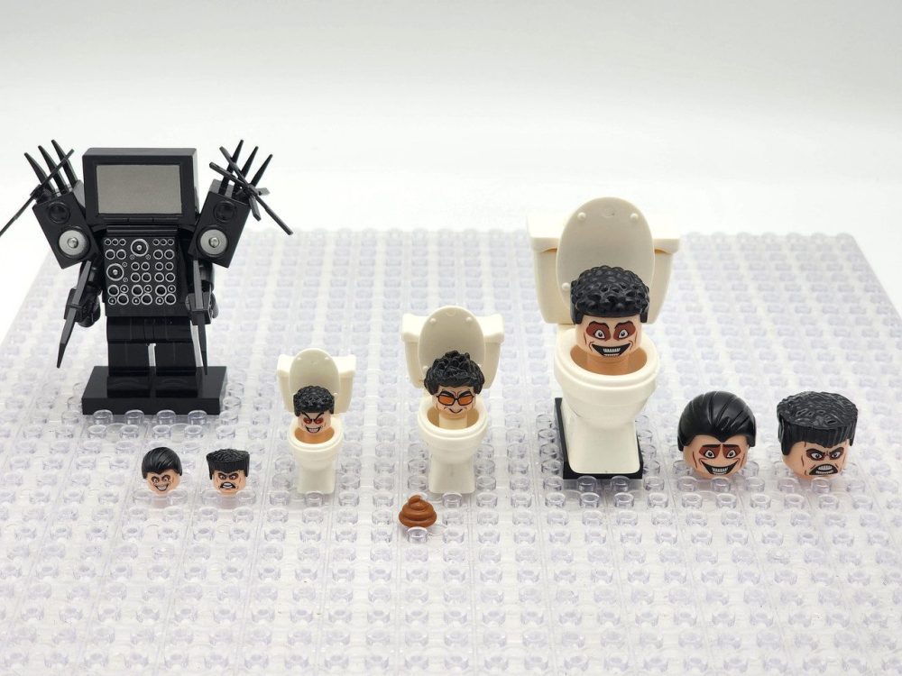 Skibidi Toilet Youtube Shorts Block Figures Set of 4pcs