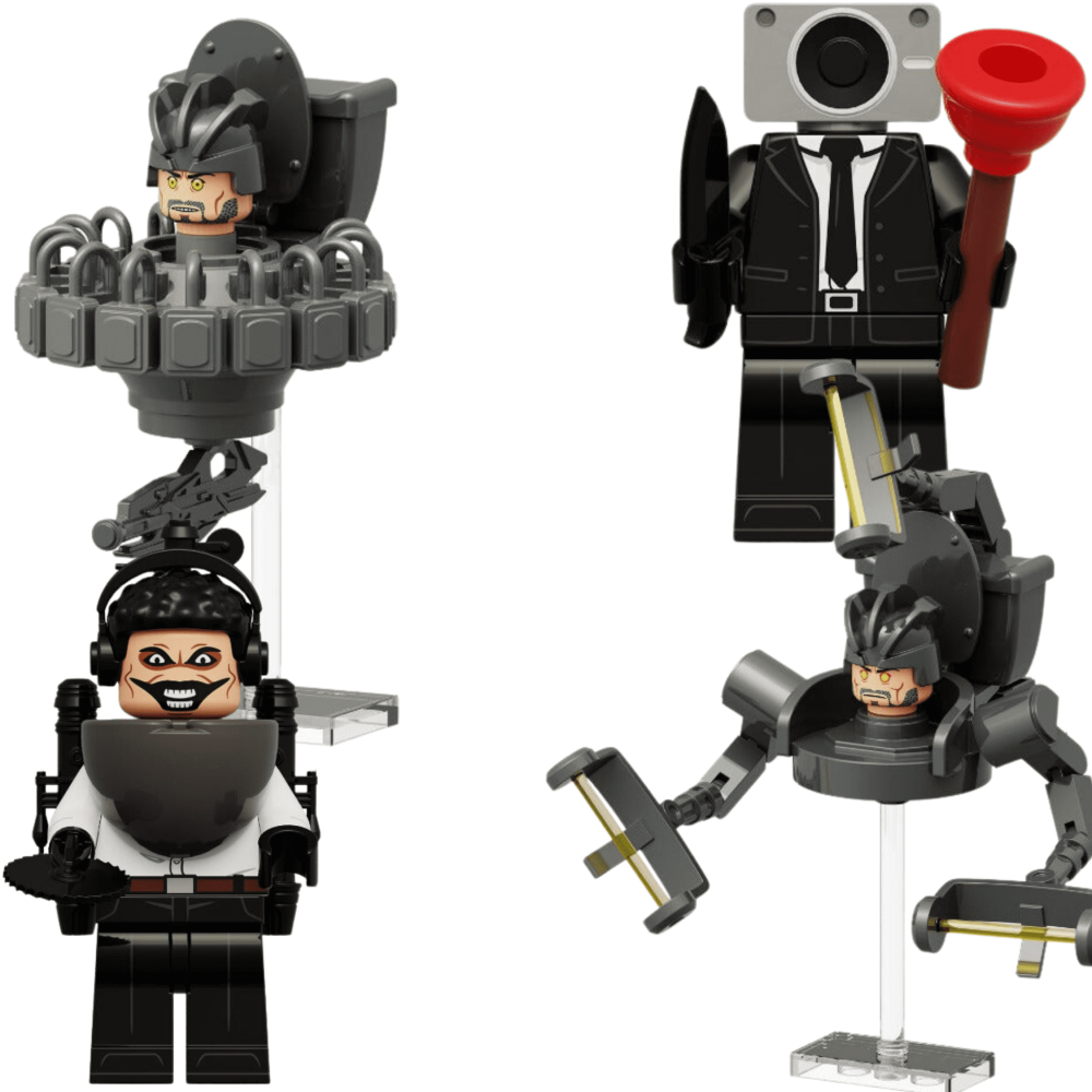 Skibidi Toilet Youtube Shorts Block Figures Set of 4pcs