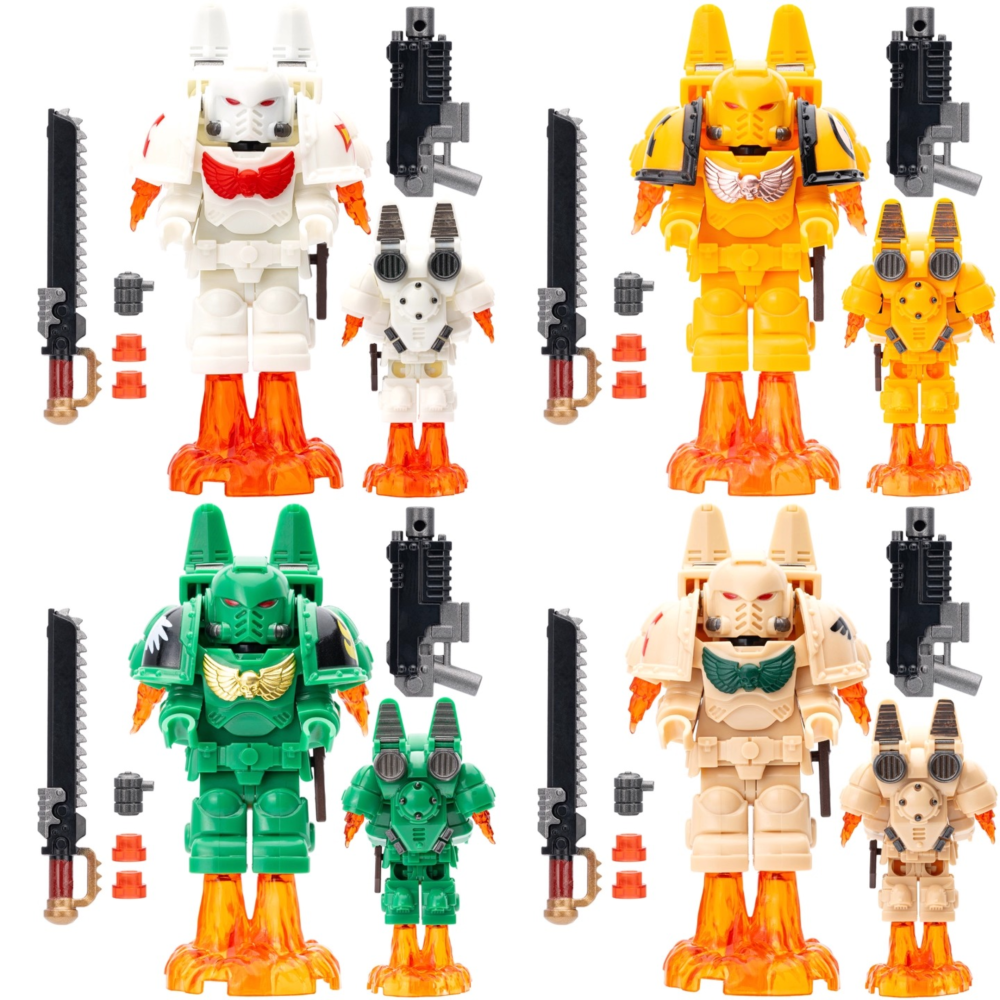 Warhammer Jump Pack Space Marine Terminator Block Figures Set