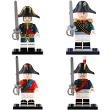 Napoleonic Wars Royal Leaders Block Figures Set of 4pcs