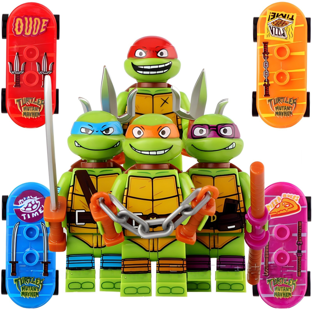 Teenage Mutant Ninja Turtles Block Figures Set of 4pcs