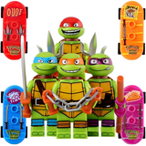 Teenage Mutant Ninja Turtles Block Figures Set of 4pcs
