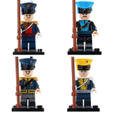 Napoleonic Wars Lancers and Light Cavalry Block Figures Set of 4pcs