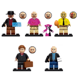 Breaking Bad Block Figures Set – Walter White Gus Fring Hank Saul Goodman Heisenberg