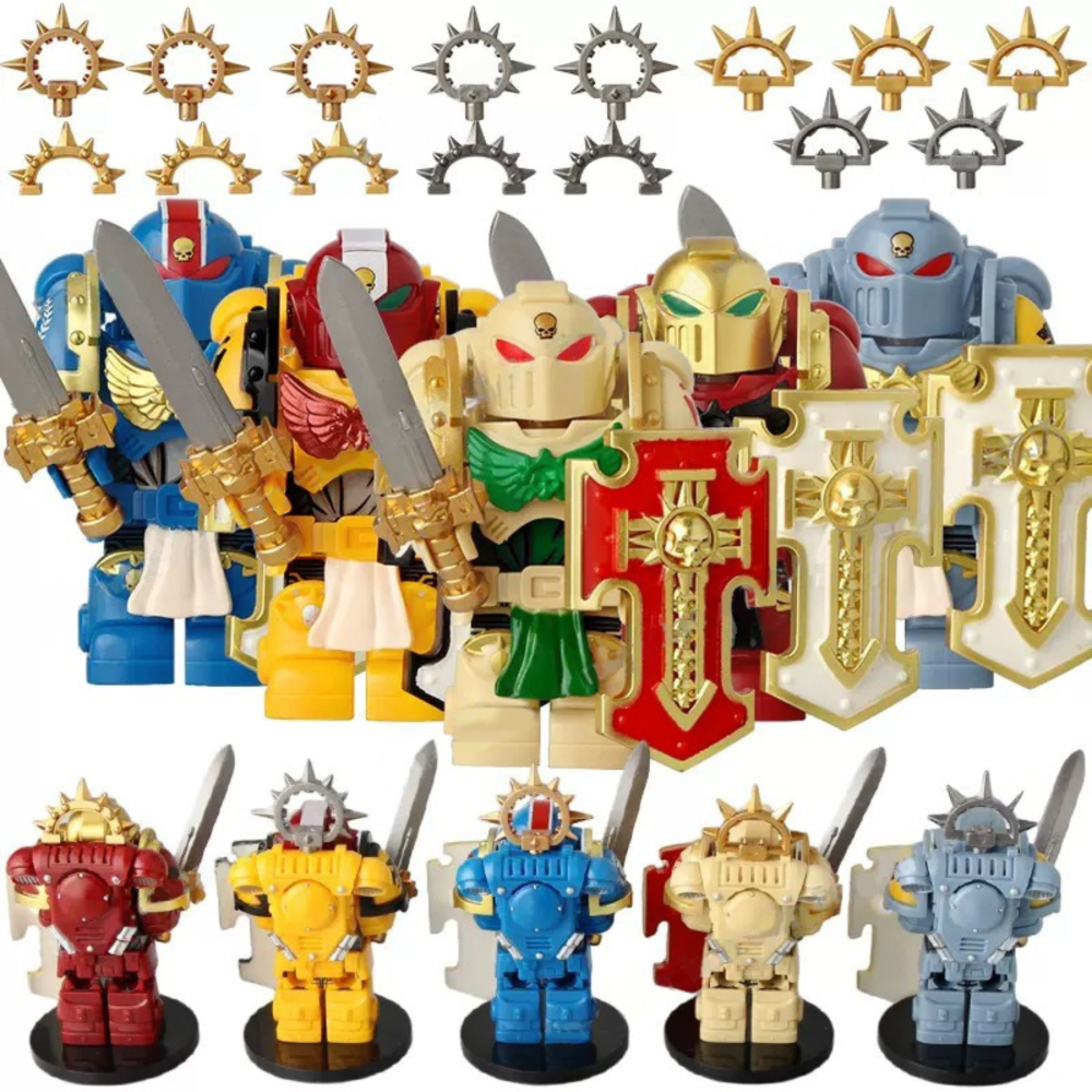 Space Marines Bladeguards Block Figures Set