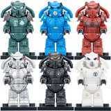 Fallout X-01 Power Armor Variants Block Figures Set