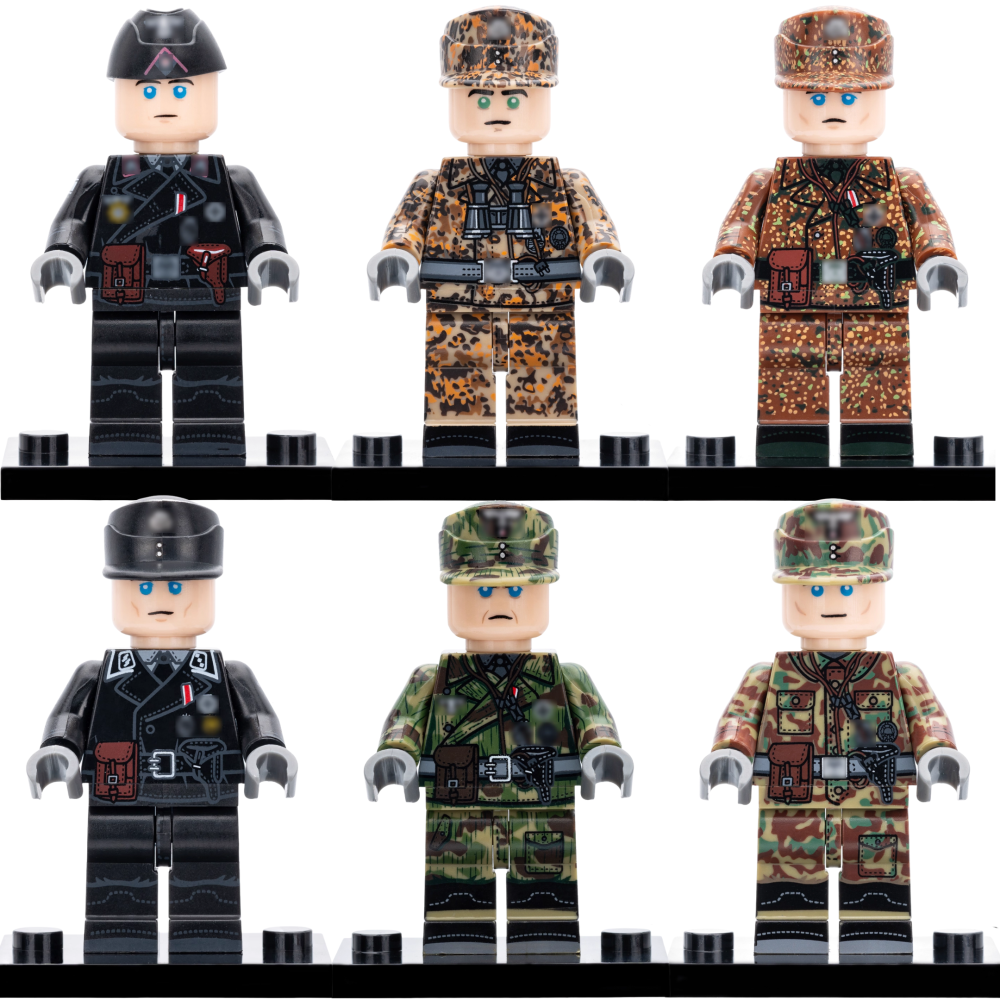 WWII German Military Infantry Building Block Block Figures Set