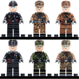 WWII German Military Infantry Building Block Block Figures Set