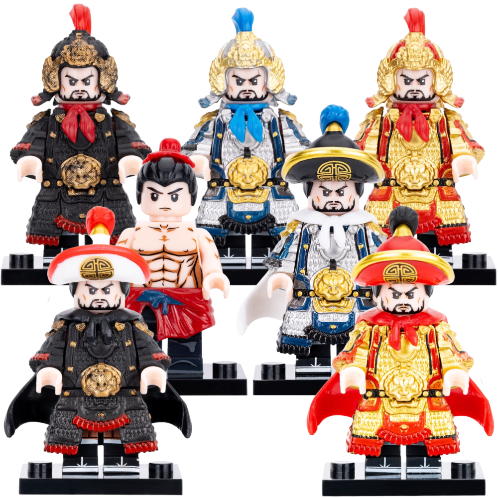 Legendary Chinese Warrior Yue Fei Series Block Figures Set