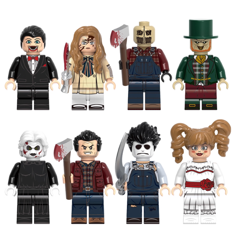 Halloween Pack Horror Movie Themed Custom Block Figures Set