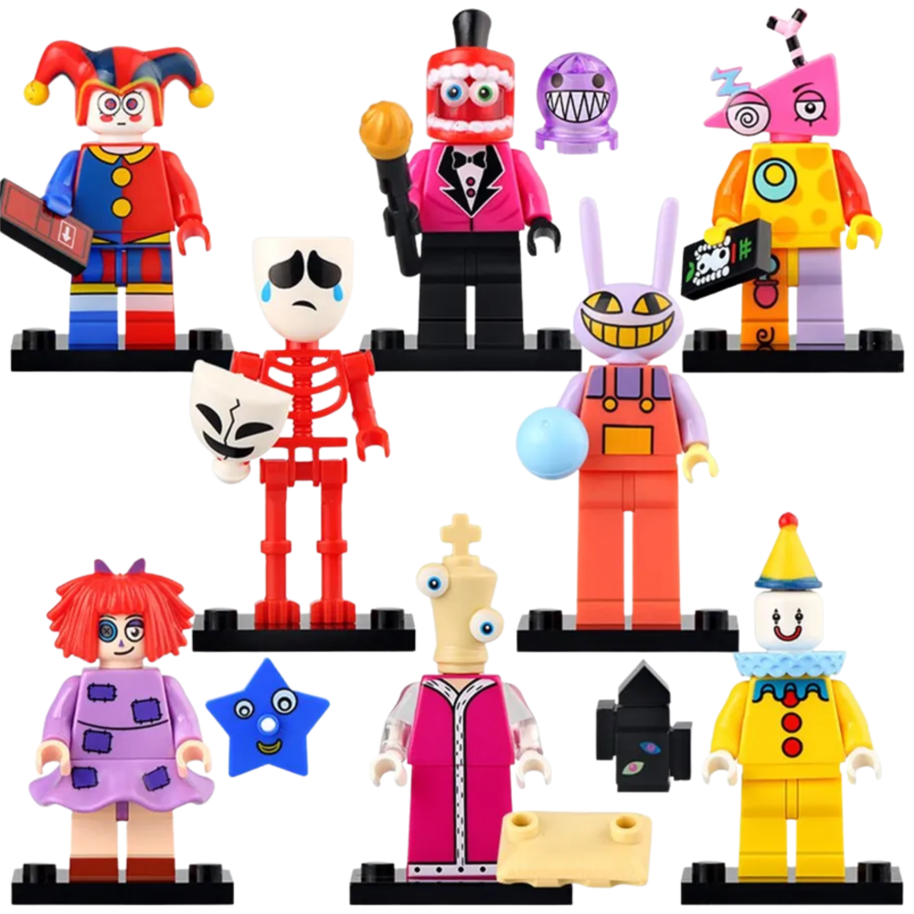The Amazing Digital Circus Set 2 Block Figures Set of 8pcs