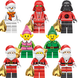 Assortment of Christmas Characters Block Figures Set 2