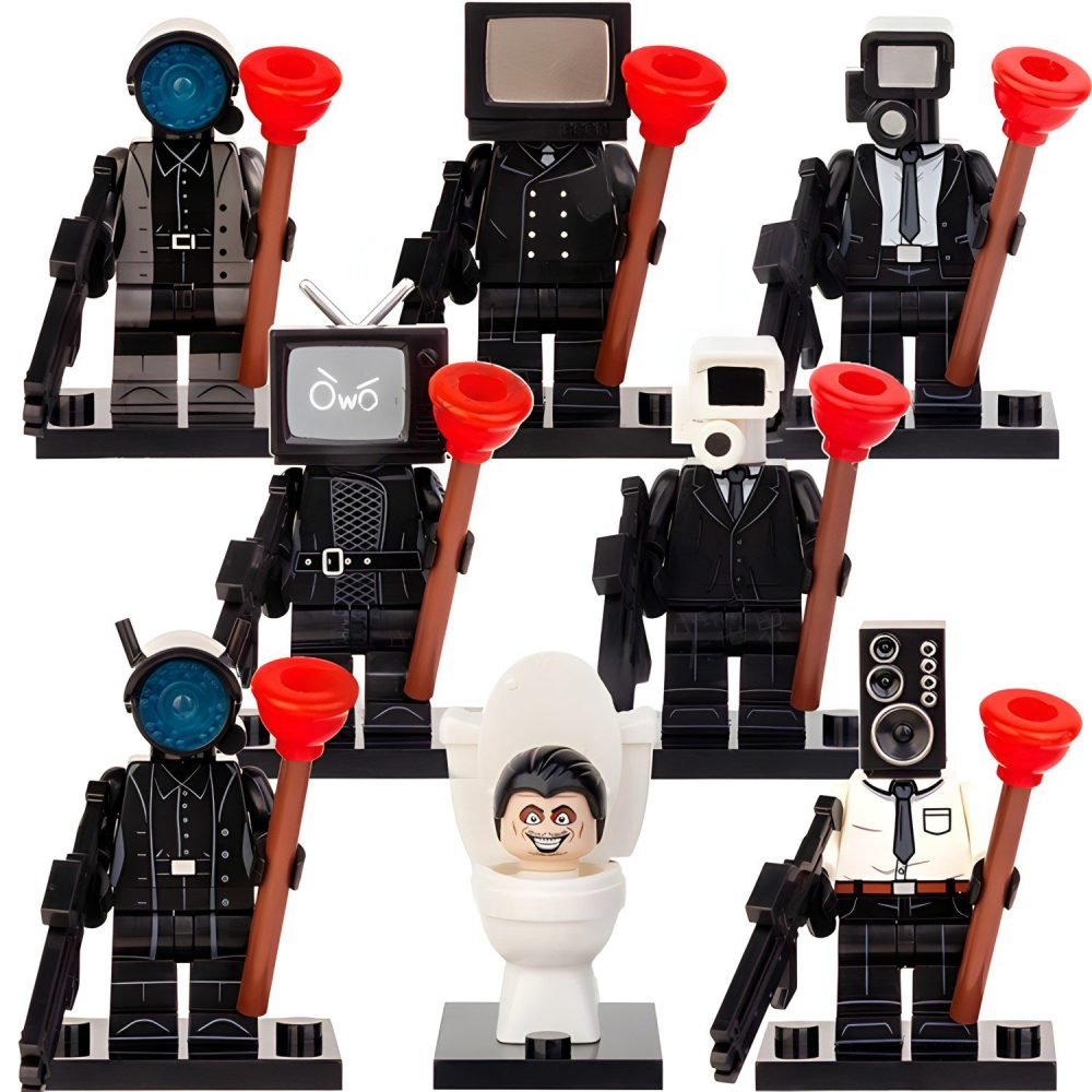 Skibidi Toilet Youtube Shorts Block Figures Set of 8pcs