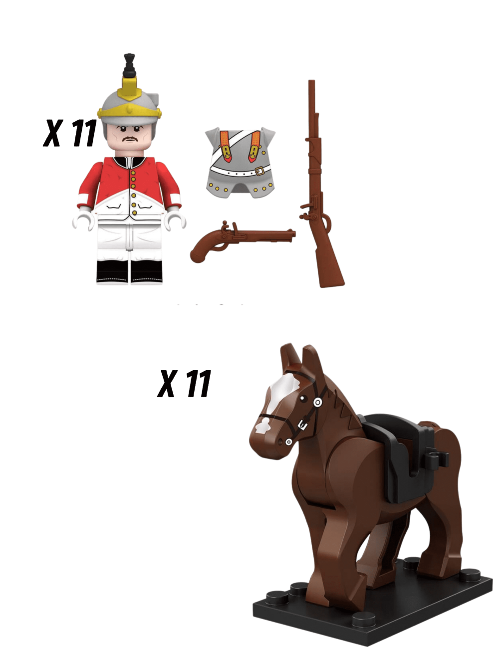 Napoleonic Wars Spanish Cuirassier Cavalry Block Figures Set
