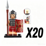 Roman Legionary Block Figures Set of 10pcs