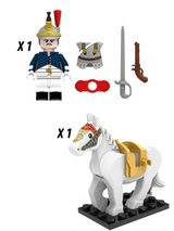 Napoleonic Wars French Cuirassier Cavalry Block Figures Set