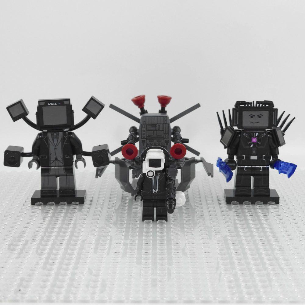 Skibidi Toilet Alpha-Hills Lab Block Figures Set of 4pcs