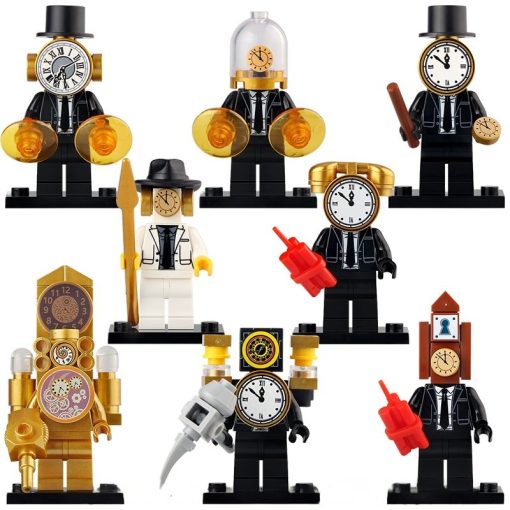Skibidi Toilet Clockman Block Figures Set of 8pcs