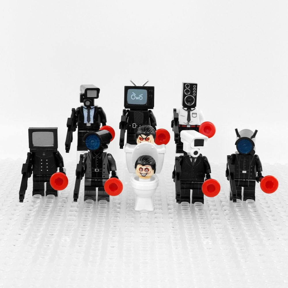 Skibidi Toilet Youtube Shorts Block Figures Set of 8pcs