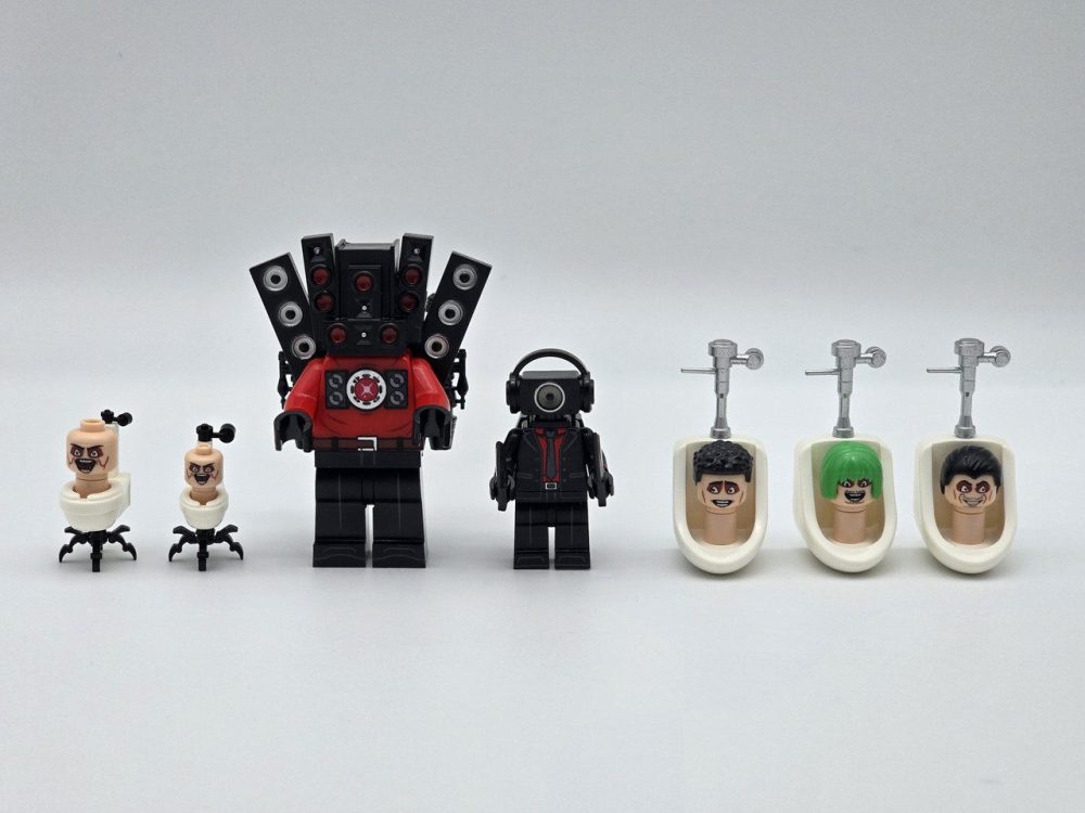Skibidi Toilet Youtube Shorts Set 2 Block Figures Set of 4pcs