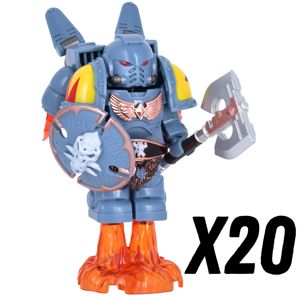Warhammer Space Marine Terminator Jetpack Block Figures Set