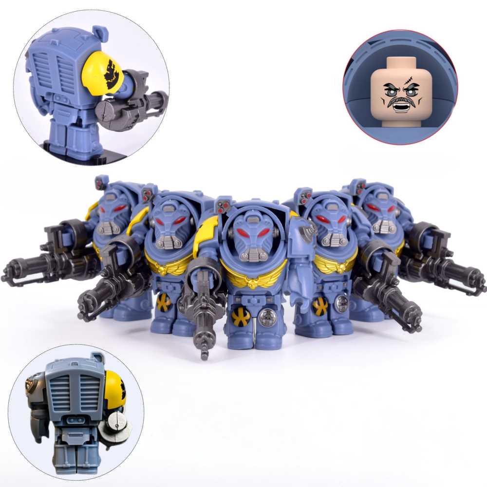 Warhammer 40k Space Marine Terminators Block Figures Set