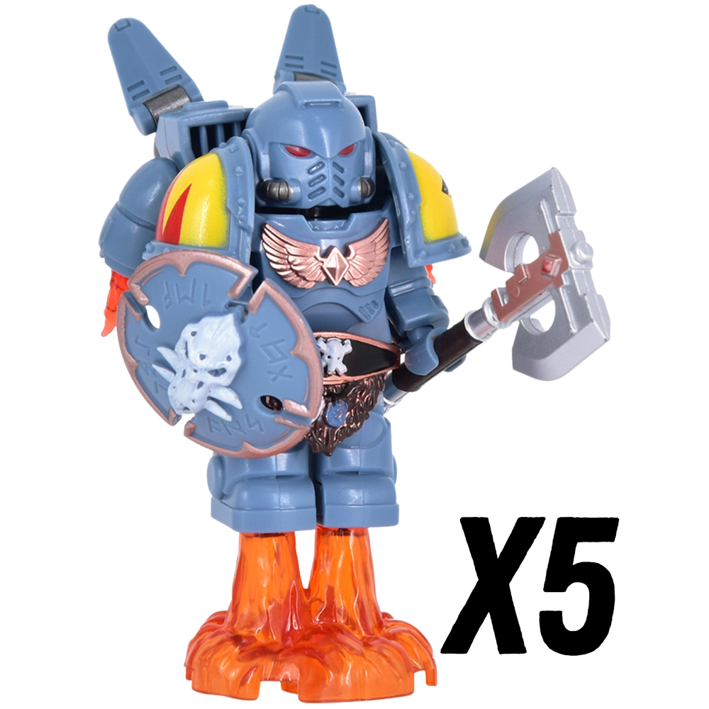 Warhammer Space Marine Terminator Jetpack Block Figures Set