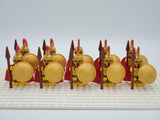 Spartan Warriors Spears Block Figures Set of 10pcs
