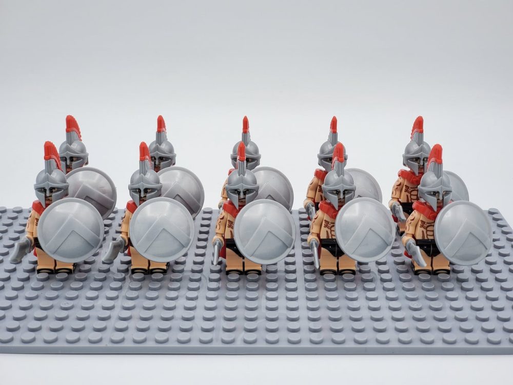 Spartan Warriors Swords Block Figures Set of 10pcs