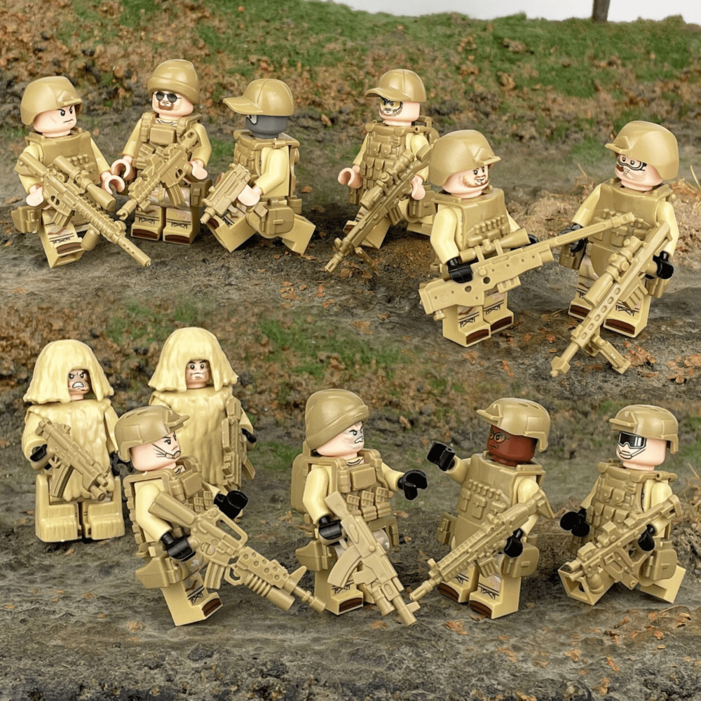 Special Ops Desert Division Block Figures Set