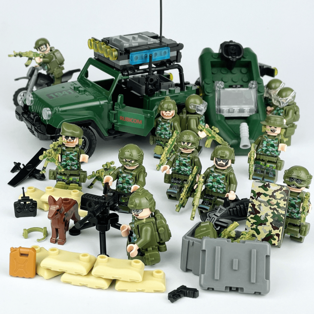 Special Ops Jungle Platoon Block Figures Set