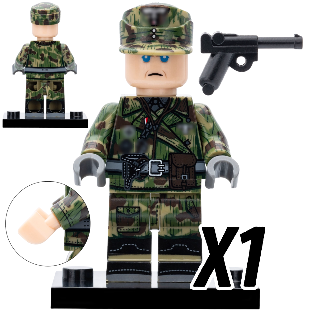 WWII German Military Infantry Building Block Block Figures Set