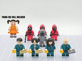 Squid Games Block Figures Set of 9pcs