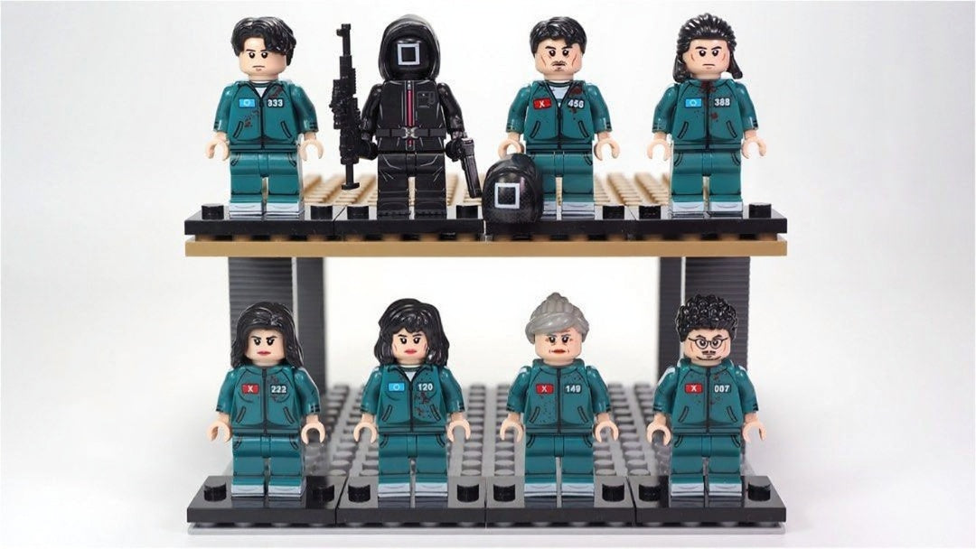 Squid Games Season 2 Block Figures Set Gi-hun 456, Front Man, Hwang Jun-ho